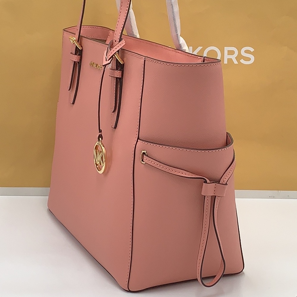 MICHAEL KORS GILLY LARGE DRAWSTRING TRAVEL TOTE PRIMROSE COLOR - Picture 4 of 15